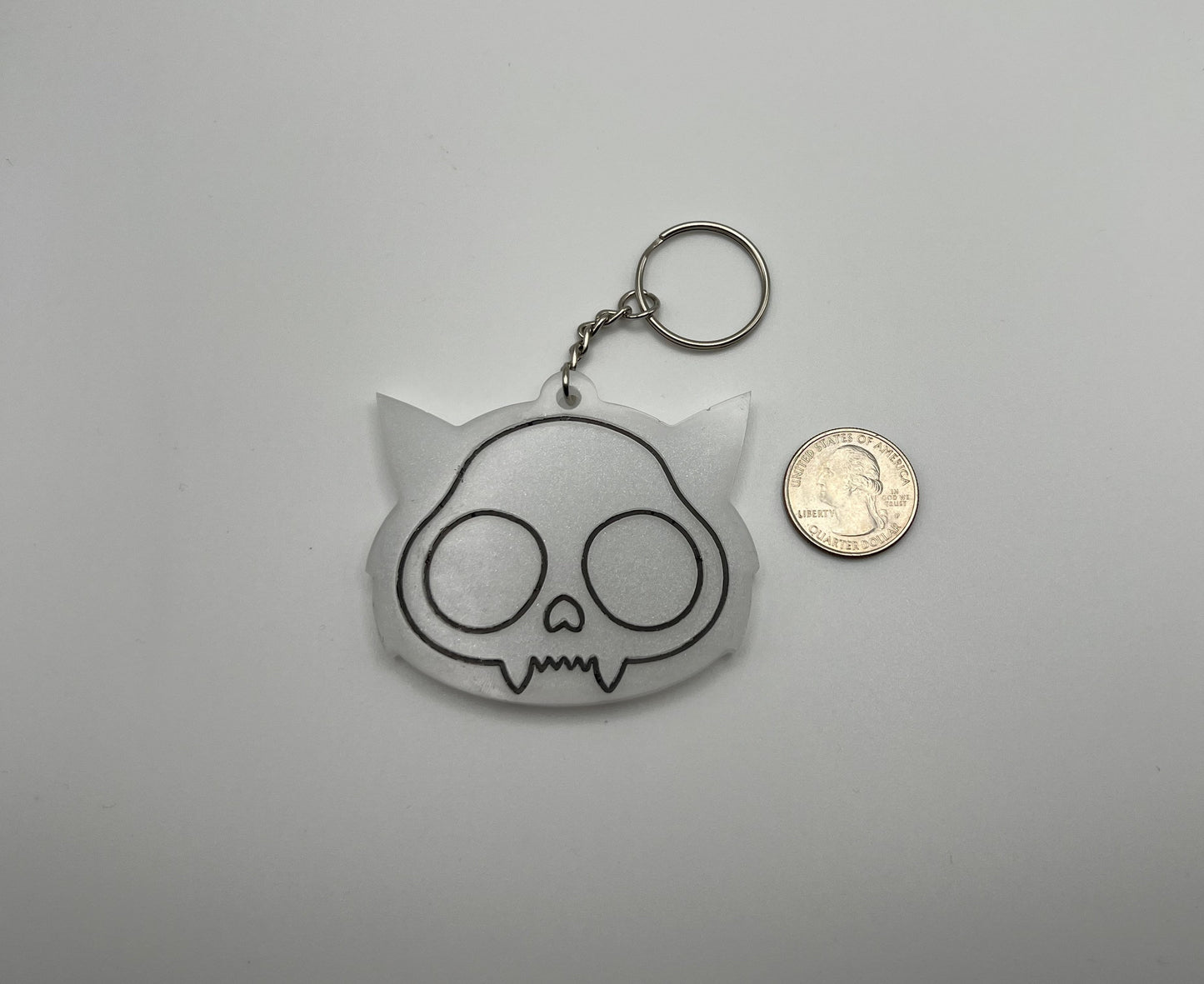 Cat Skull Keychain