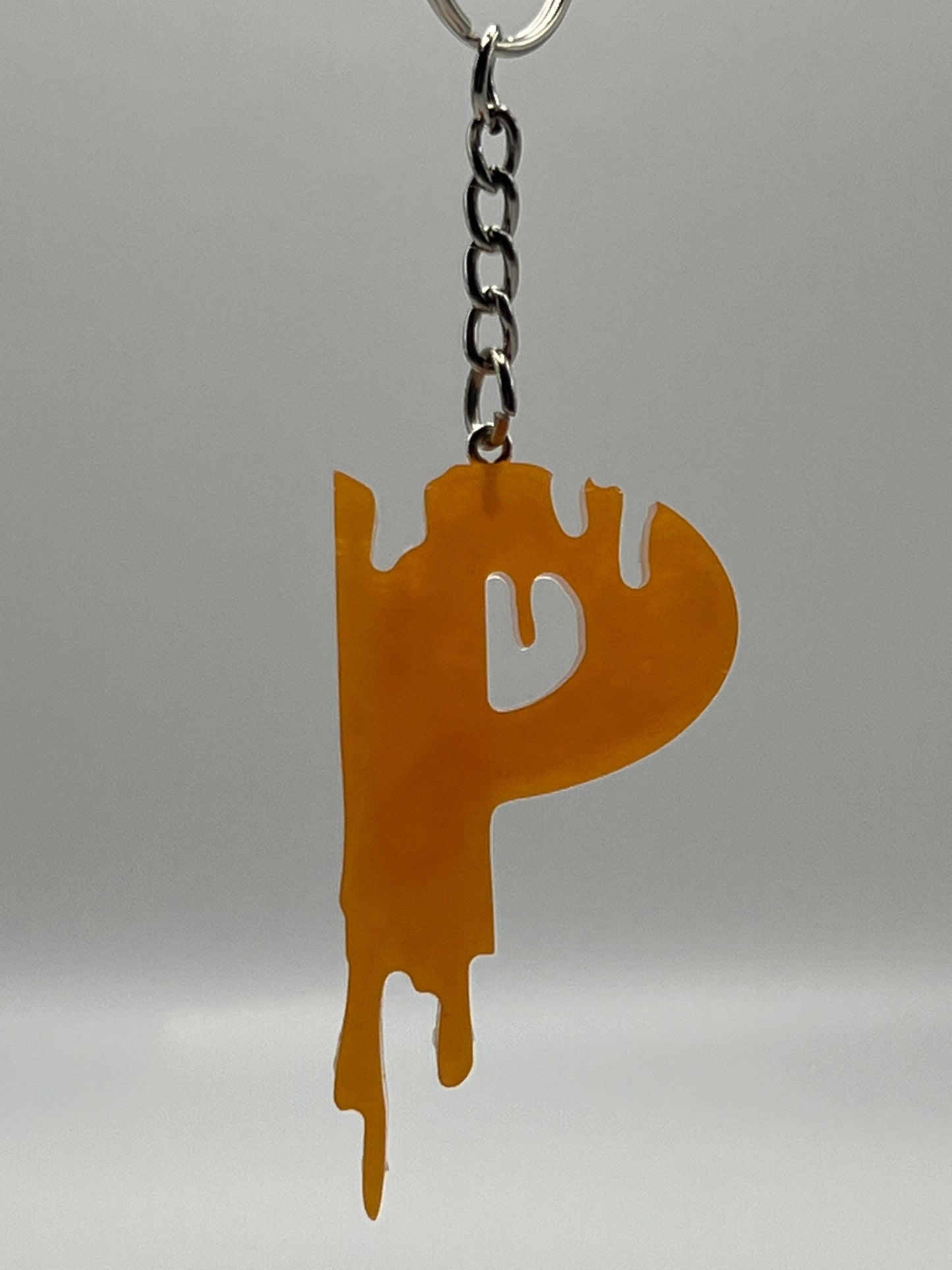 Dripping Letter Keychain