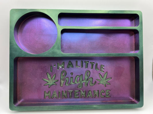 Pink/Green High Maintenance Tray