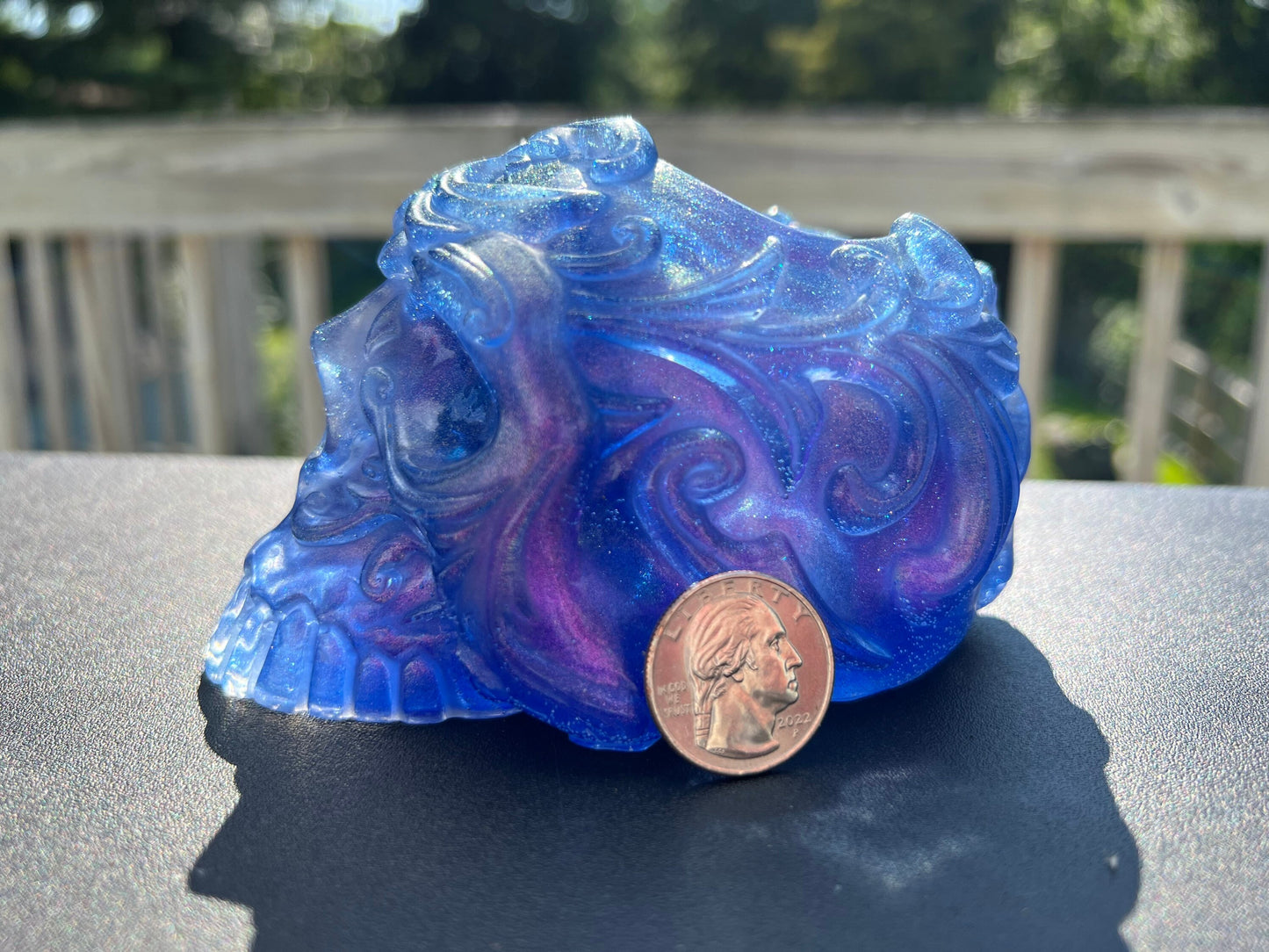 Galaxy Purple Skull Open Container
