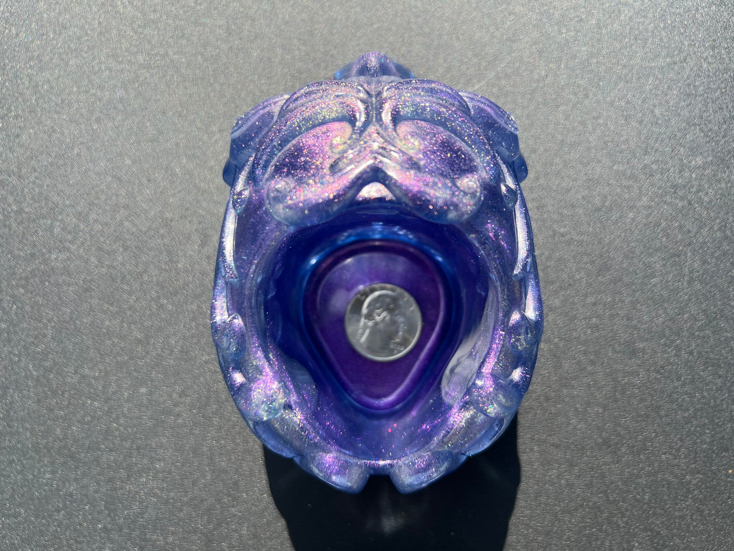 Galaxy Purple Skull Open Container