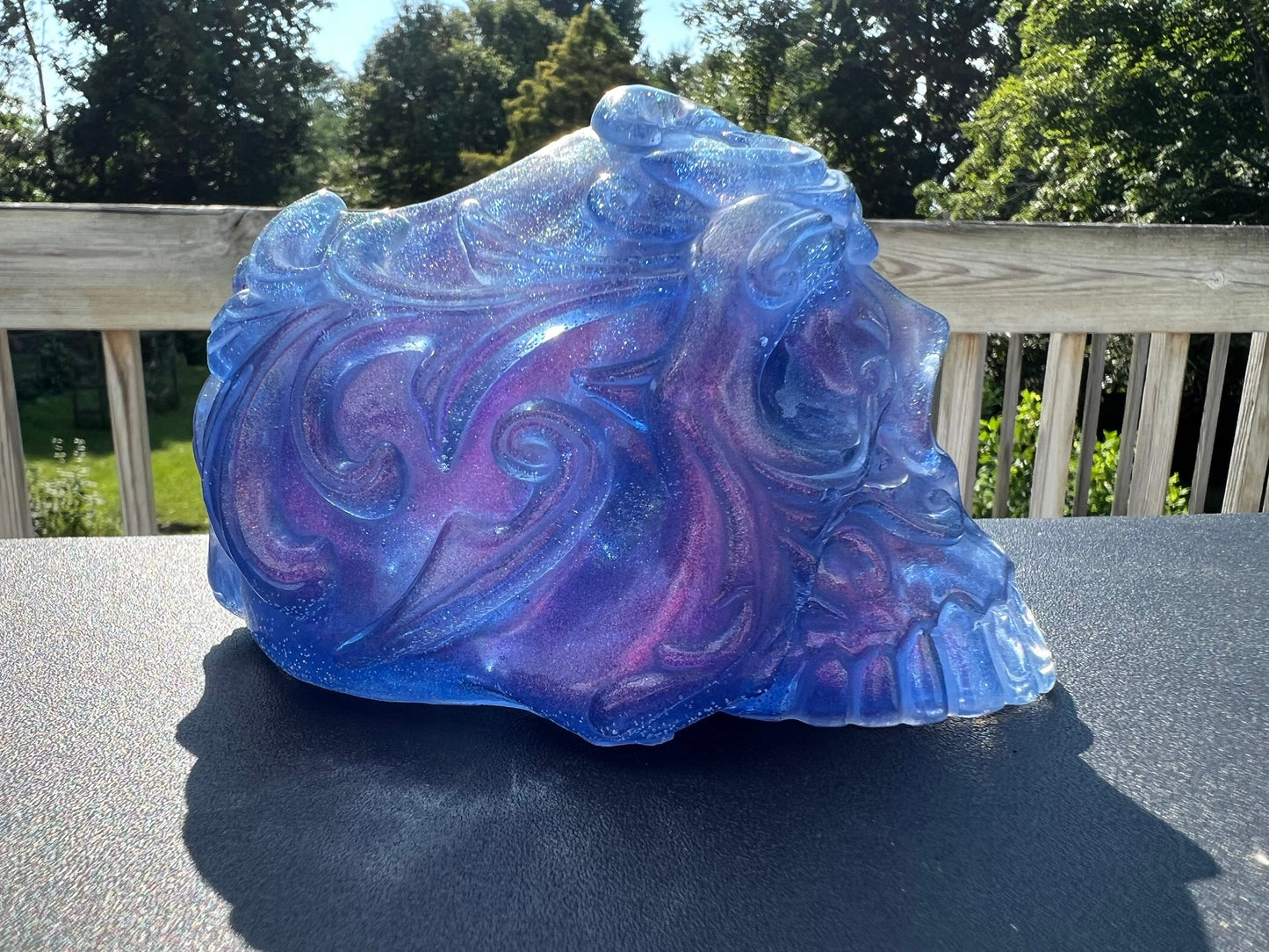 Galaxy Purple Skull Open Container