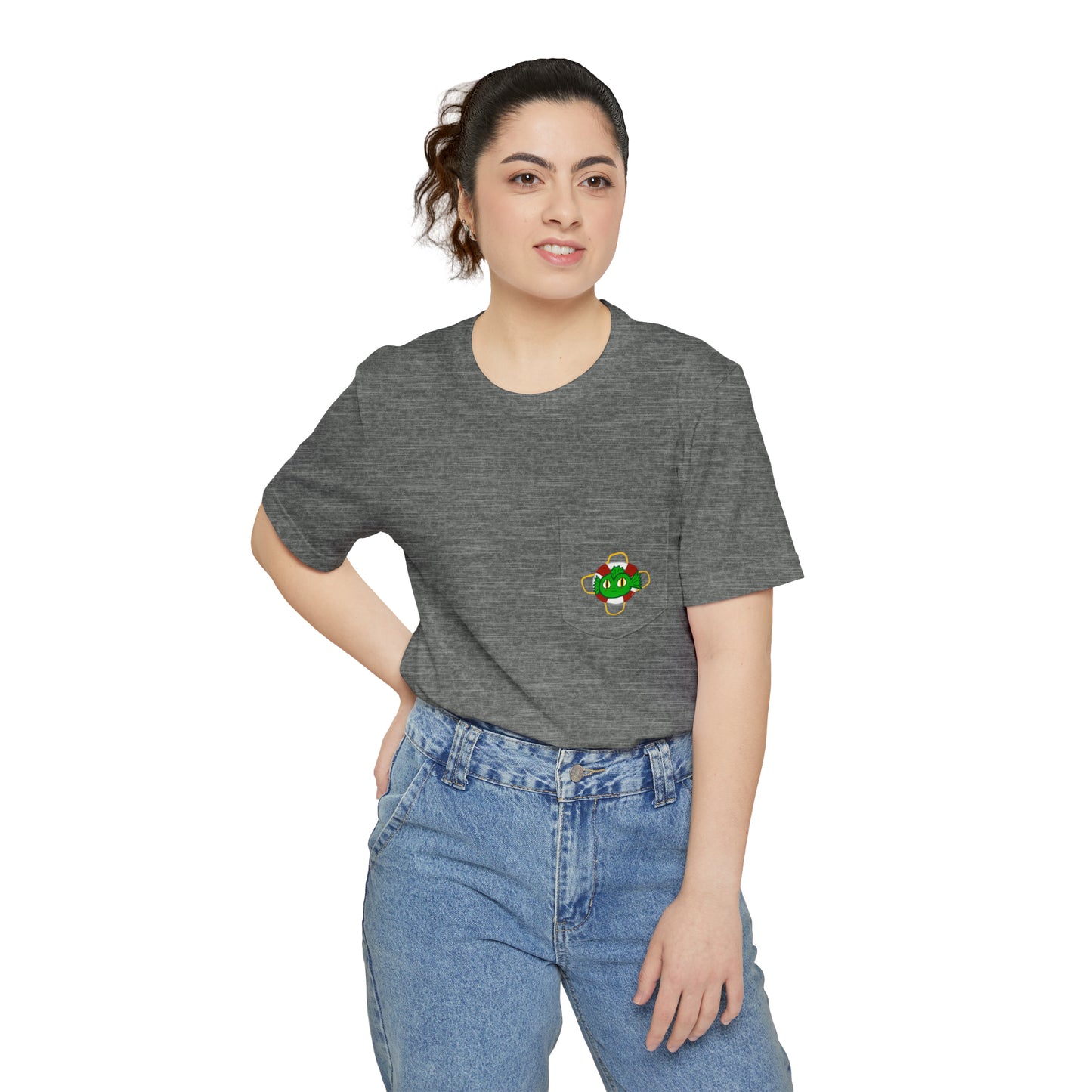 "Kreach" Spooky Dino Original - Unisex Pocket T-shirt