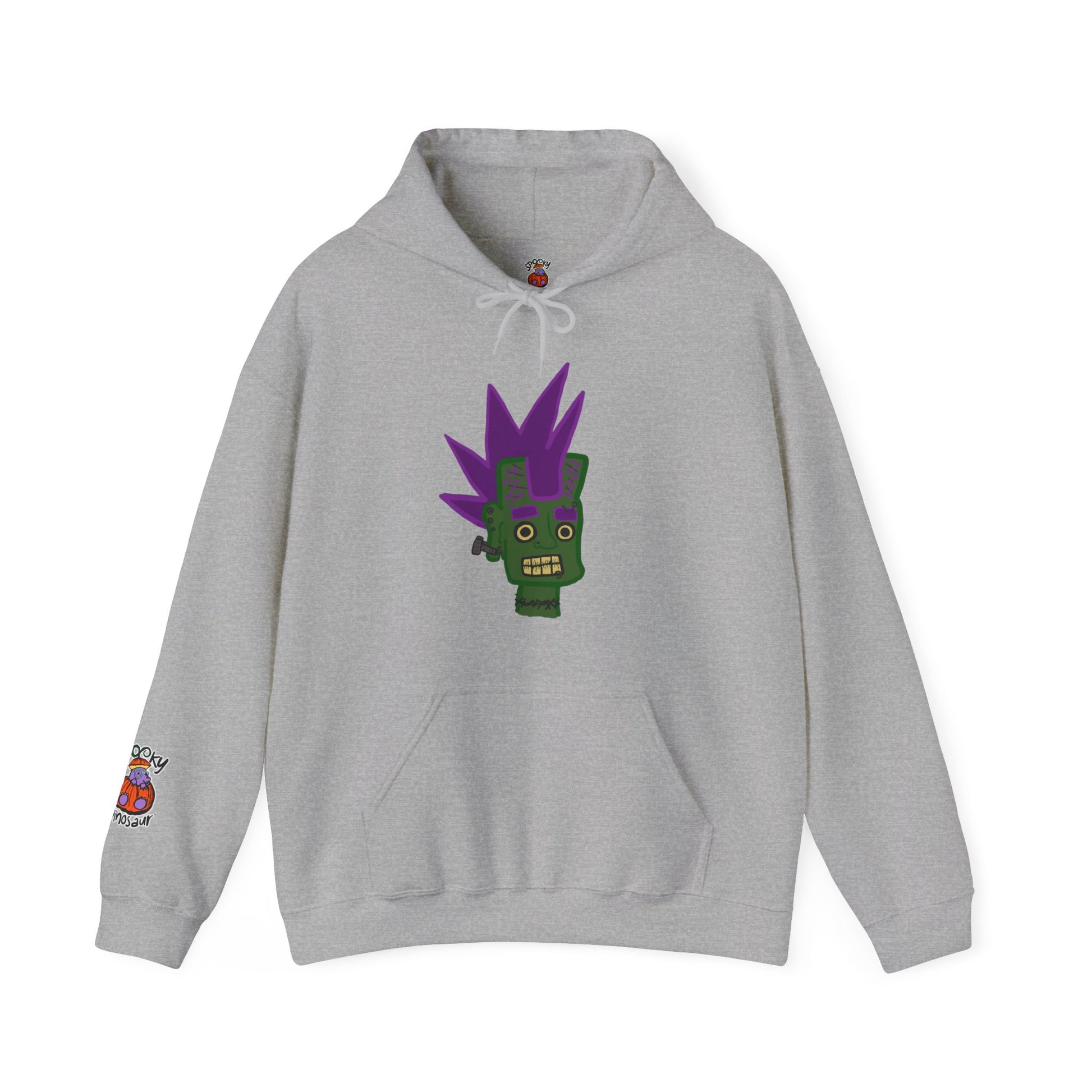 Kangaroo Pocket Hoodie |Unisex Pocket Hoodie | Spooky Dinosaur