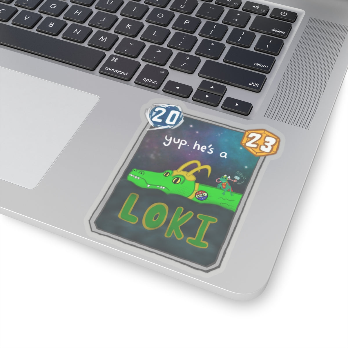 Snap Kang x Spooky Dino Marvel Snap inspired Alligator Loki Card - Stickers