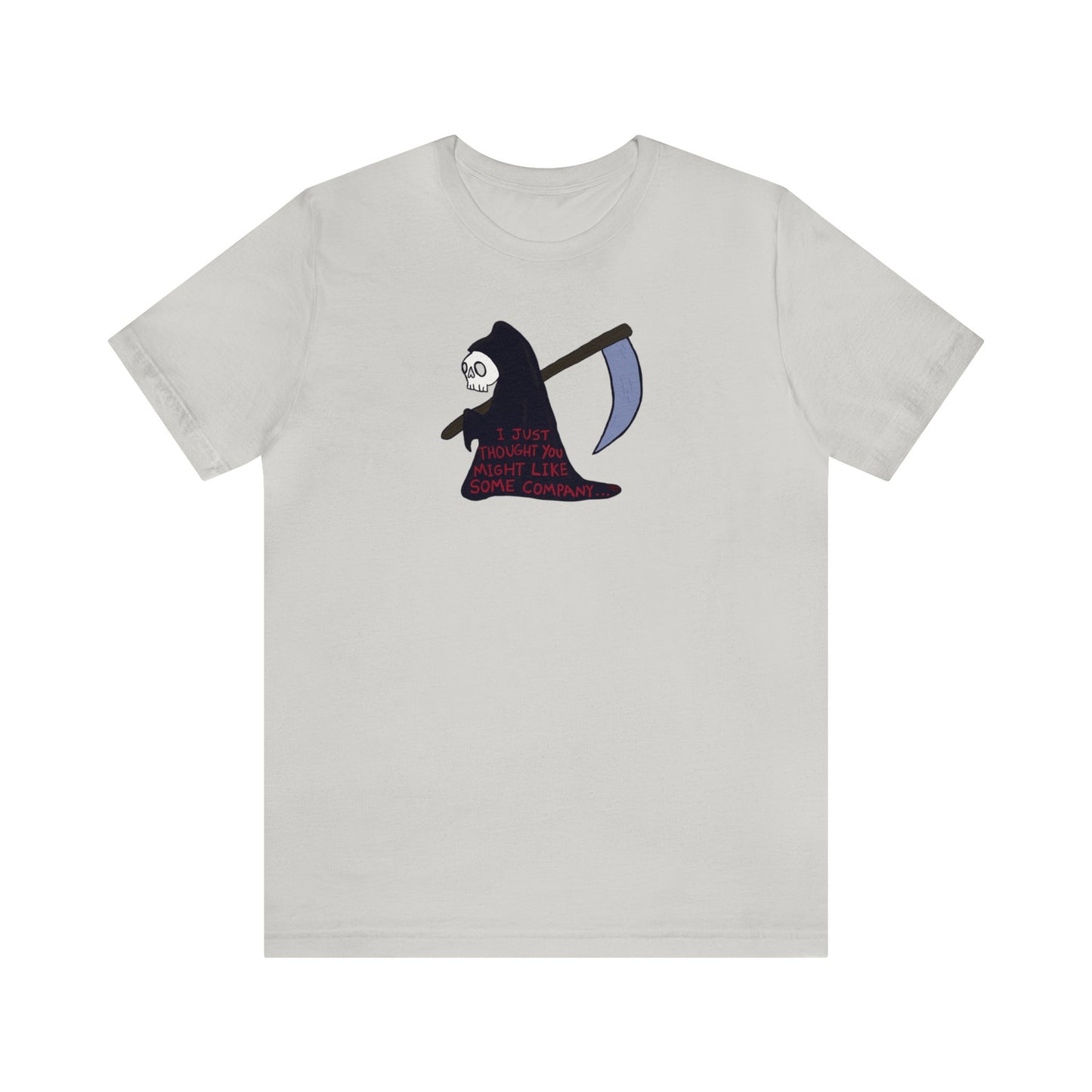 "The Lonely Reaper" Spooky Dino Original - Unisex Jersey Short Sleeve Tee