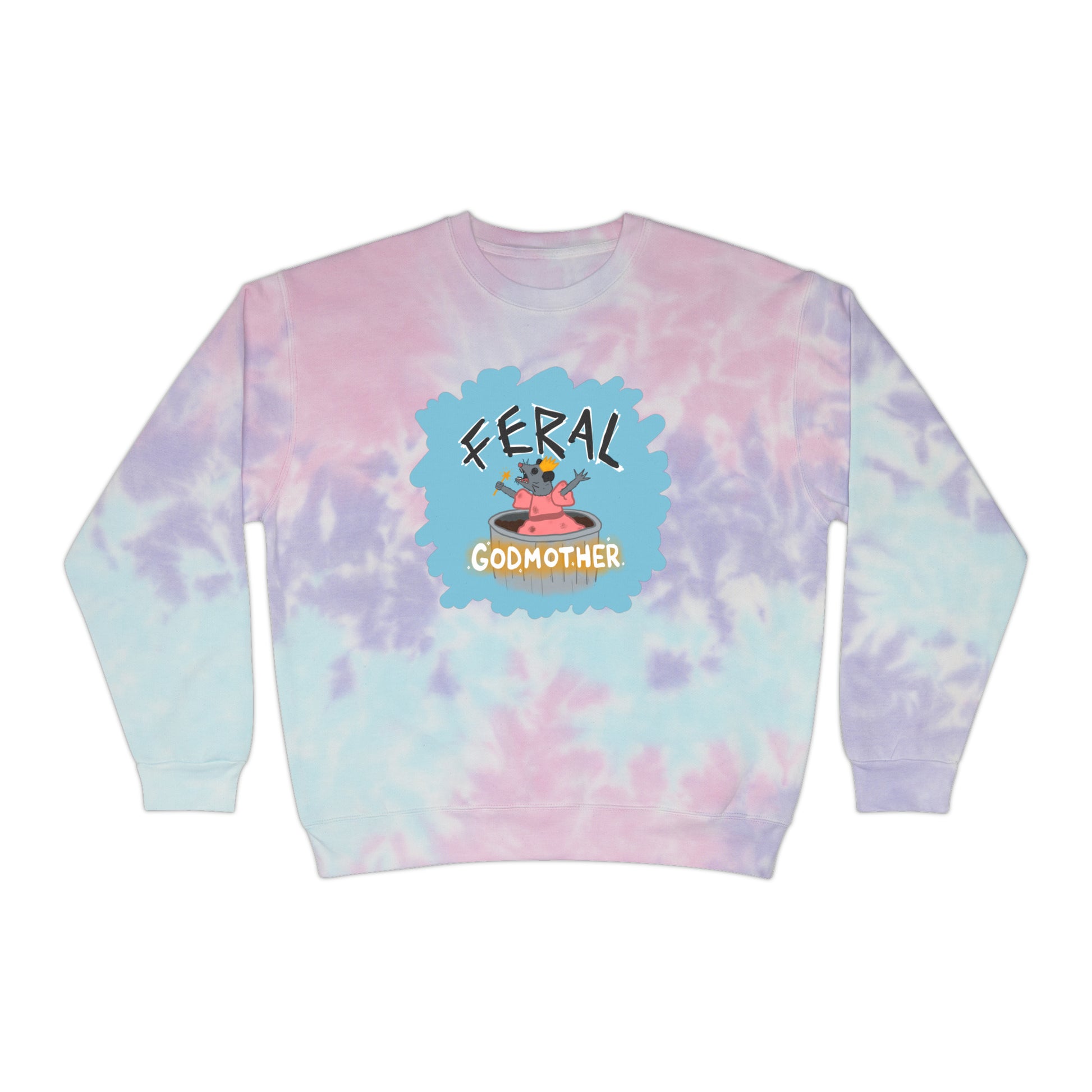 Tie Dye Sweatshirt | Unisex Tie Dye Shirts | Spooky Dinosaur