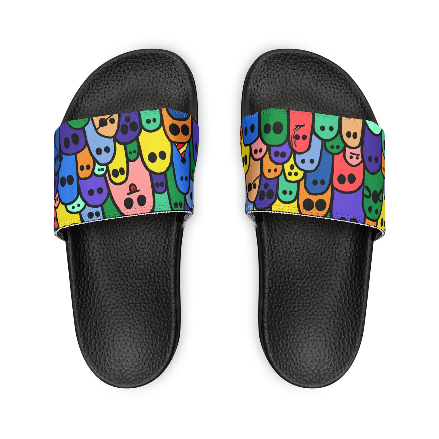 Women's Slide Sandals | Custom Slides Sandals | Spooky Dinosaur