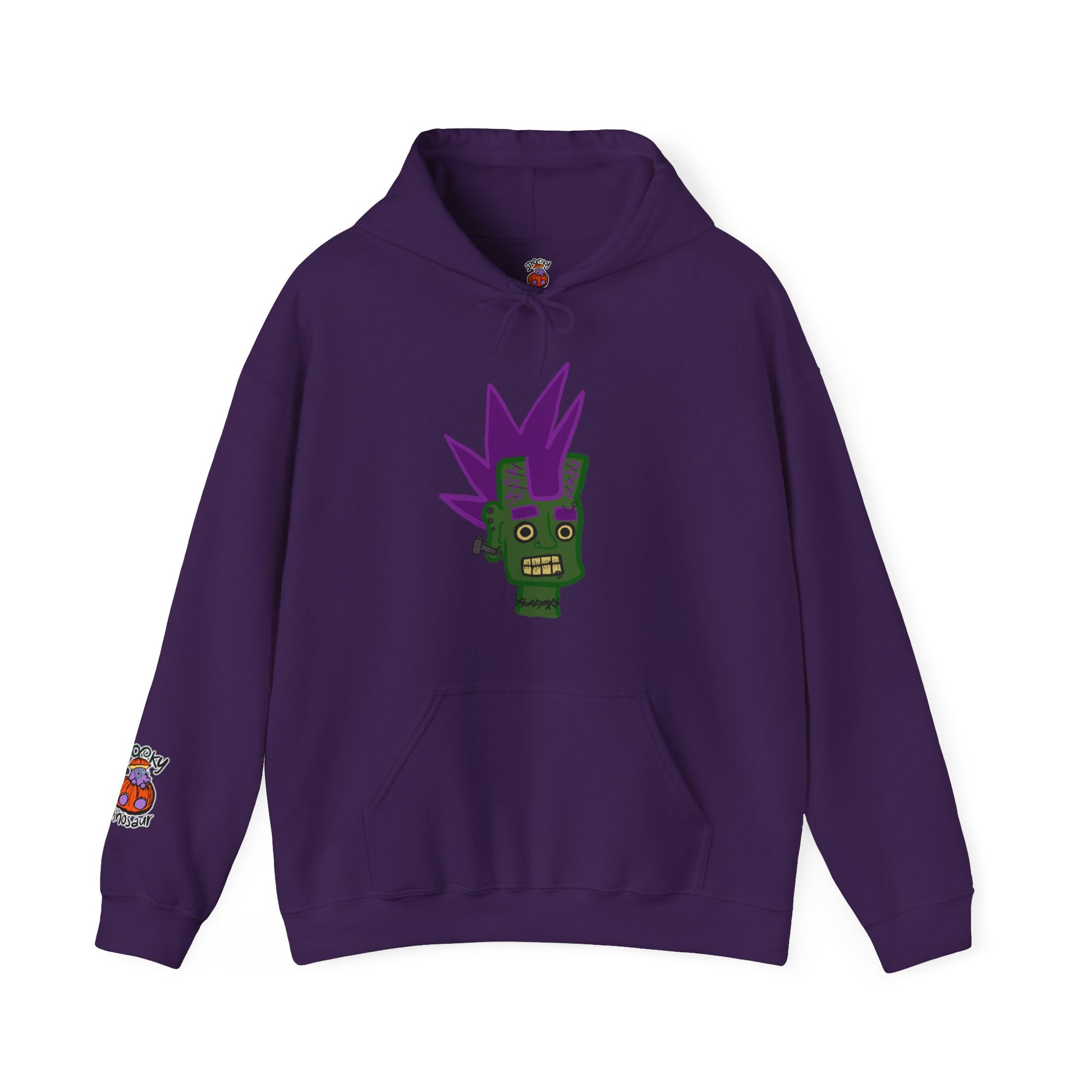 Kangaroo Pocket Hoodie |Unisex Pocket Hoodie | Spooky Dinosaur