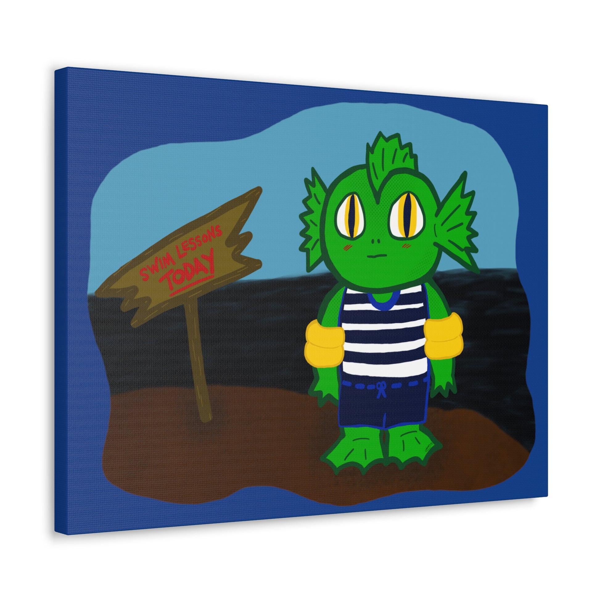 Canvas Decor Painting | Dino Wall Painting | Spooky Dinosaur