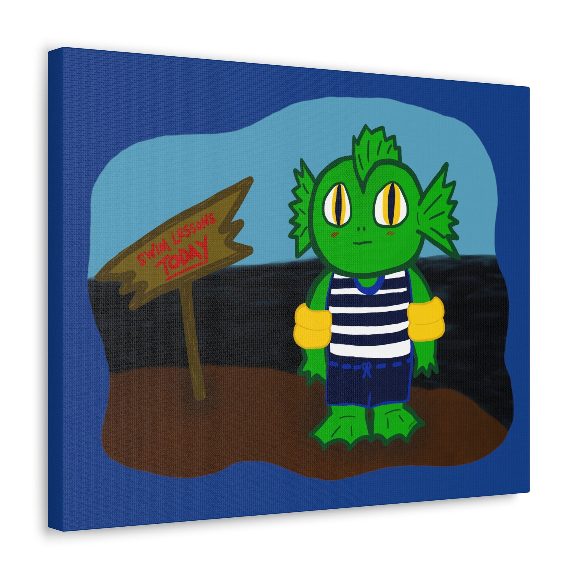 Canvas Decor Painting | Dino Wall Painting | Spooky Dinosaur