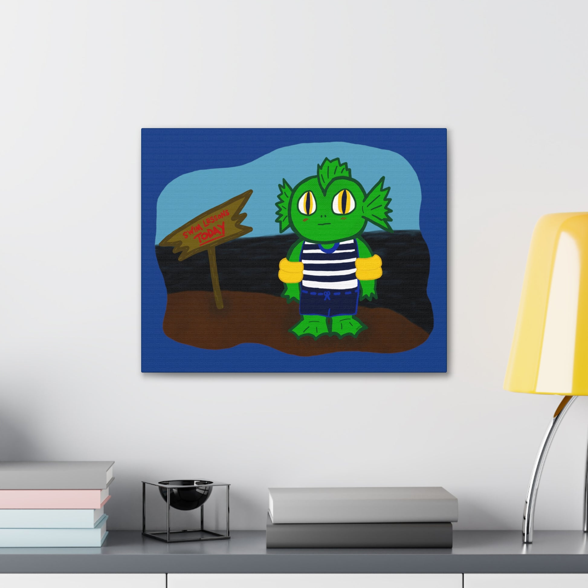 Canvas Decor Painting | Dino Wall Painting | Spooky Dinosaur