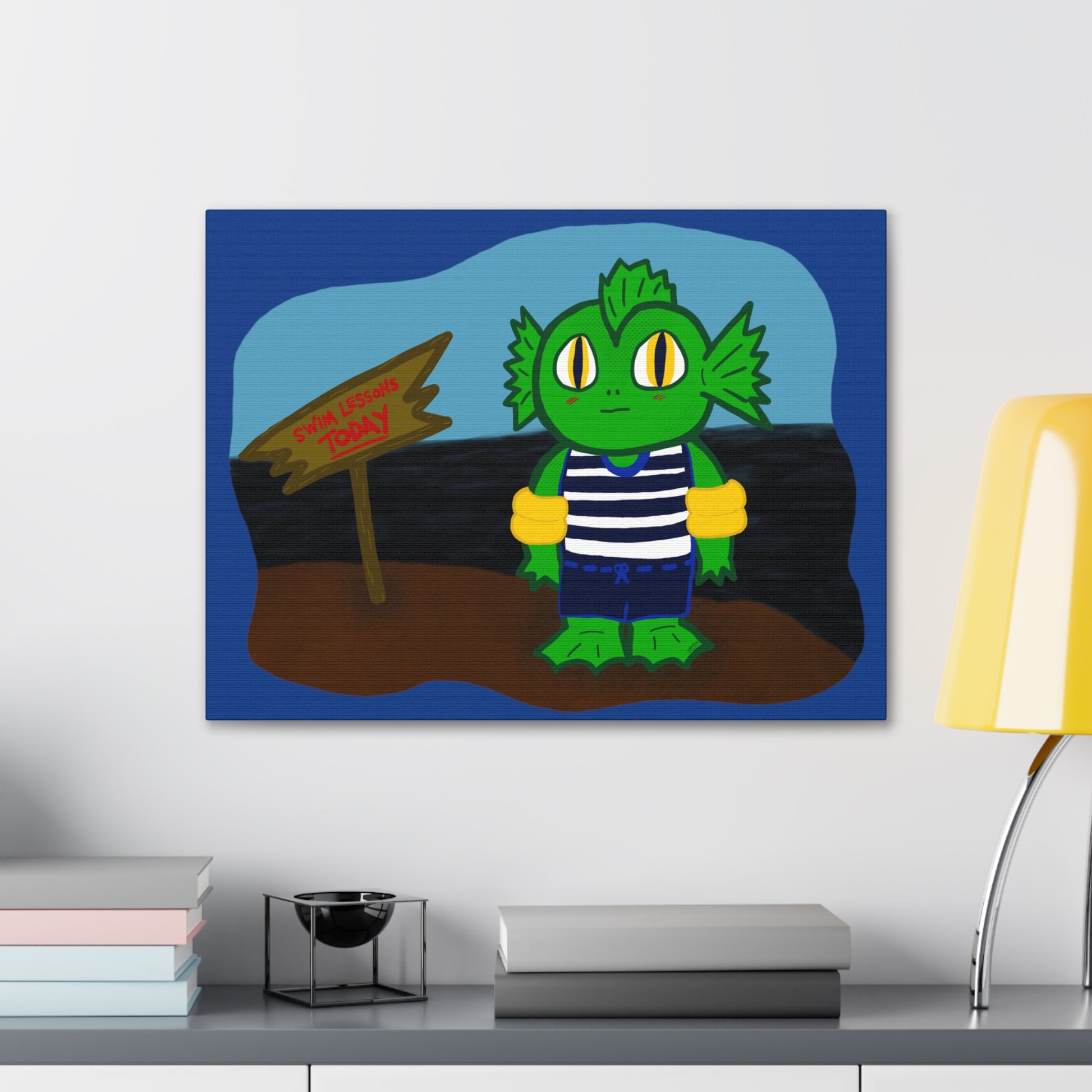 Canvas Decor Painting | Dino Wall Painting | Spooky Dinosaur