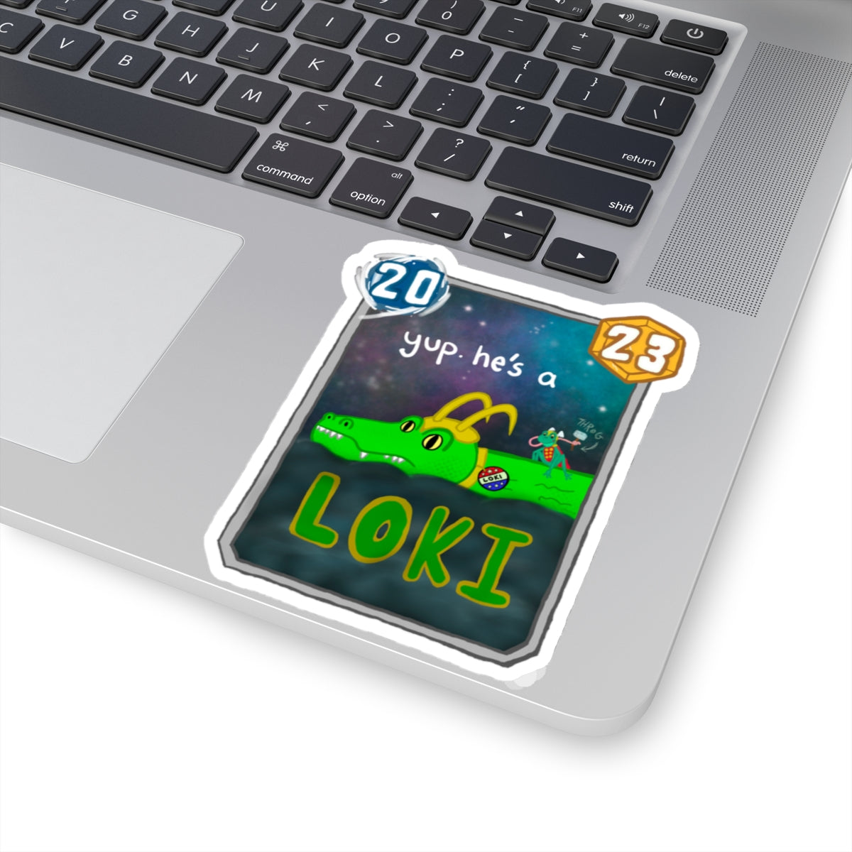 Snap Kang x Spooky Dino Marvel Snap inspired Alligator Loki Card - Stickers