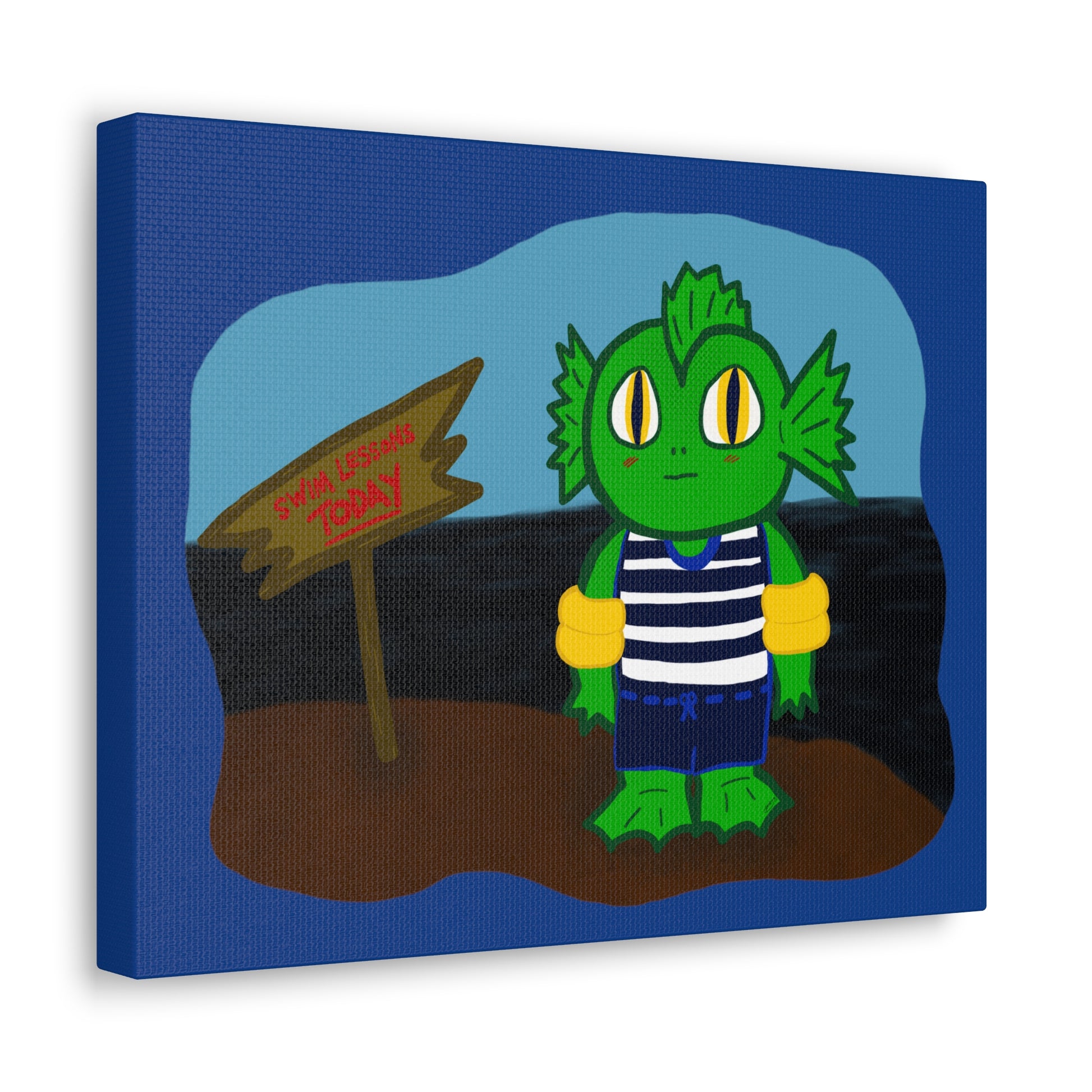 Canvas Decor Painting | Dino Wall Painting | Spooky Dinosaur