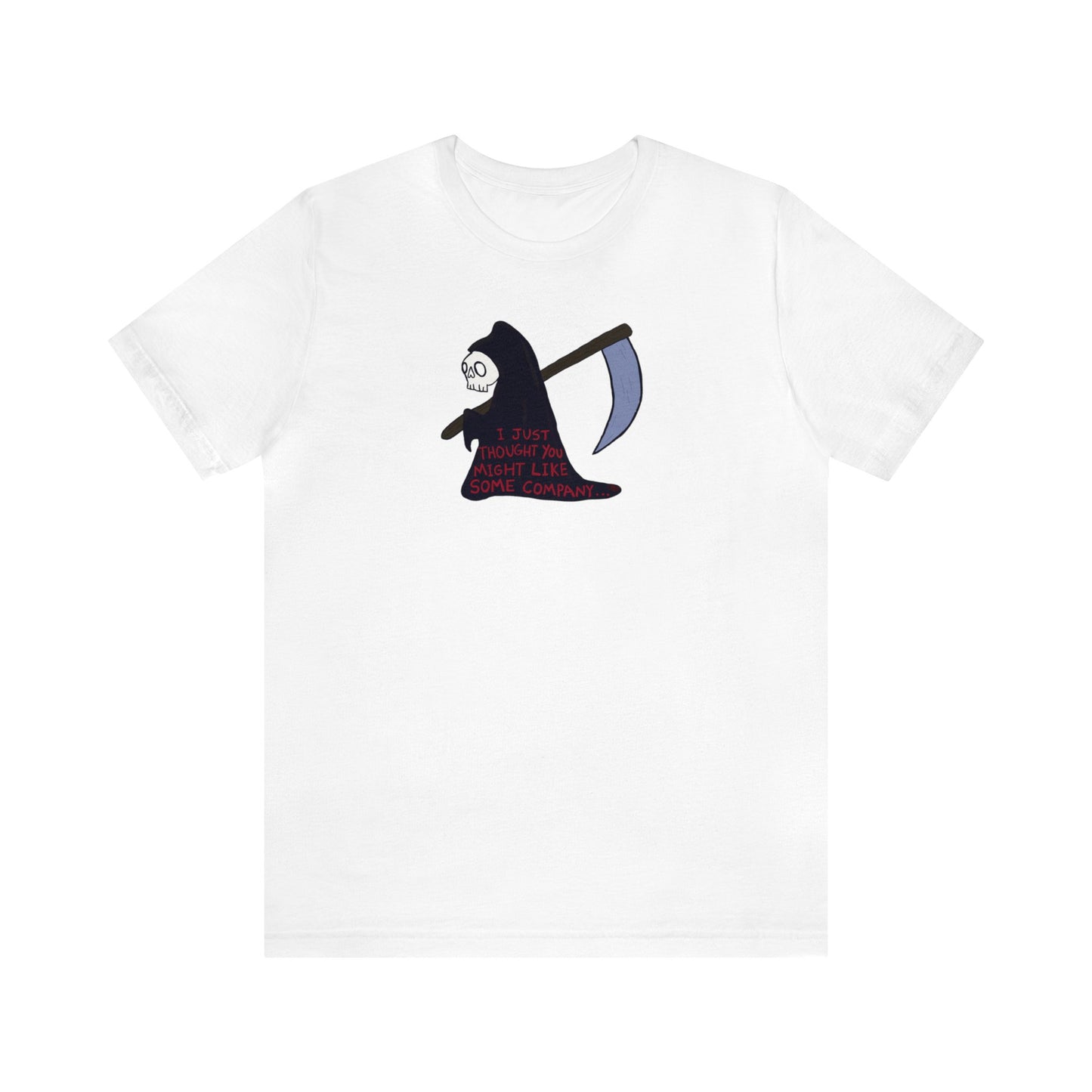 "The Lonely Reaper" Spooky Dino Original - Unisex Jersey Short Sleeve Tee