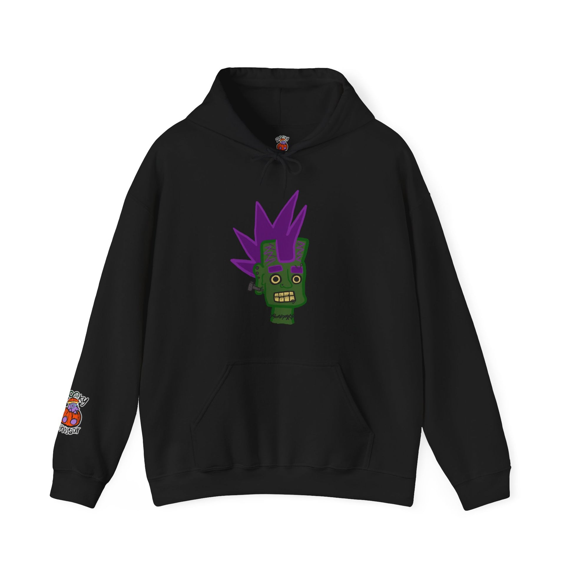 Kangaroo Pocket Hoodie |Unisex Pocket Hoodie | Spooky Dinosaur