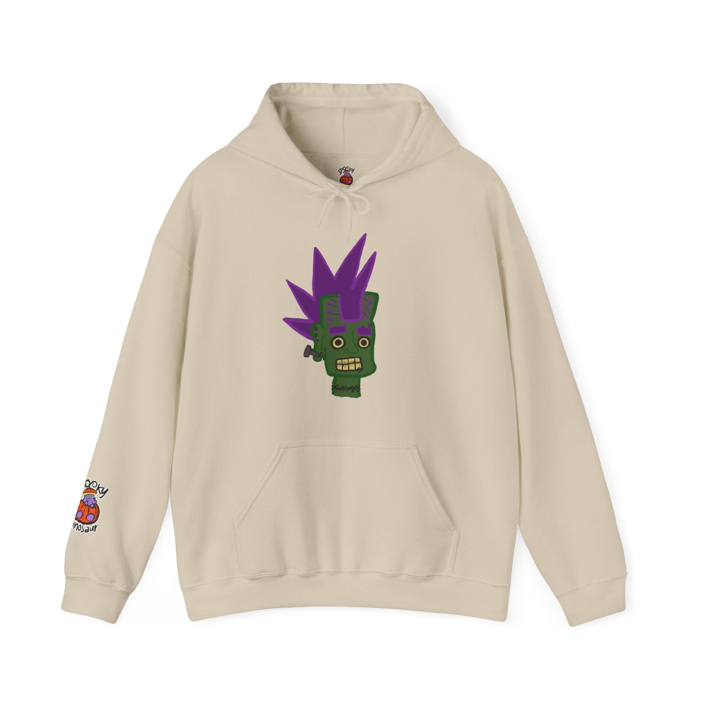 Kangaroo Pocket Hoodie |Unisex Pocket Hoodie | Spooky Dinosaur