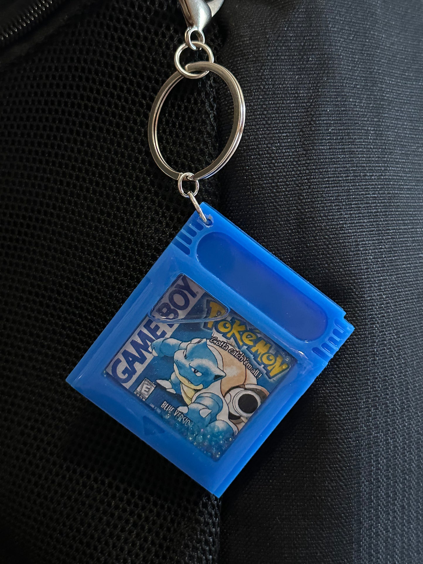 Pokémon Red Yellow Blue Game Cartridge Keychains