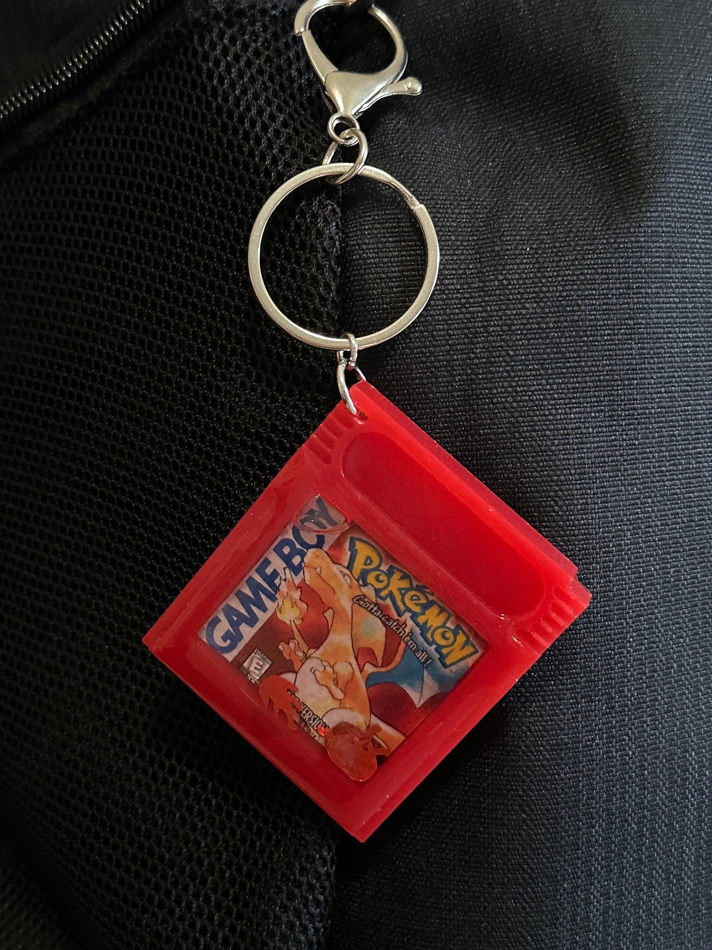 Pokémon Red Yellow Blue Game Cartridge Keychains